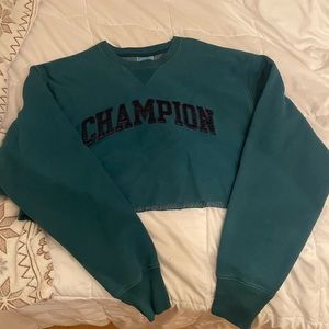 Cropped champion crewneck, new without tags
